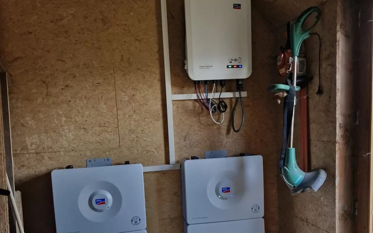 SMA batterijopstelling met dubbele module